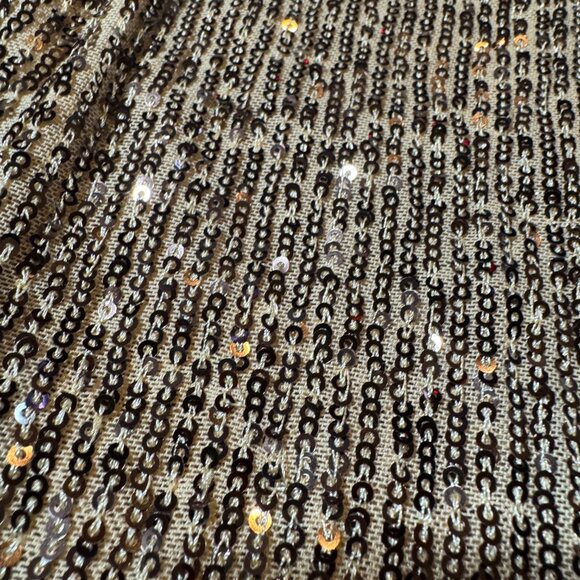 Free People Gold Rush Sequins Gold Long Sleeve Top Size‎ M NEW WITH TAG - Picture 6 of 8